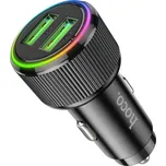 Hoco NZ14 Guerrero autonabíječka s porty 2x USB-A - 36W - černá