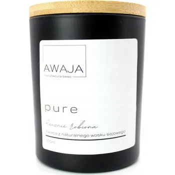 Svíčka Sójová svíčka pure – bílá, bez vůně, ručně vyráběná, dárek