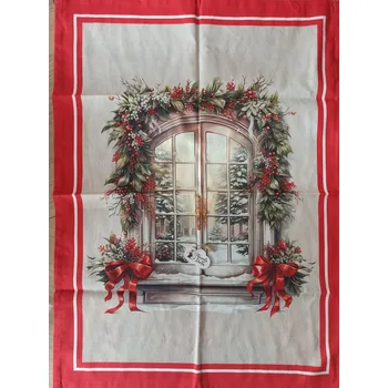 Utěrka Kuchyňská utěrka Vánoční okno III
