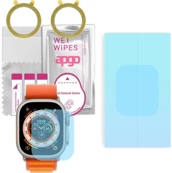 2x Hydrogelová ochranná Fólie apgo HD HQ FLEX pro Apple Watch Ultra (49mm)