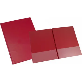 Karton P+P Složky plastik A4 SPORO, kapsy spodní Barva: Červená