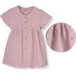 ESITO mušelínové šaty Barunka Powder Pink pudrově růžová vel. 86 cm