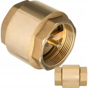 Ventil Zpětný ventil Invena 1" mosazný s atestem pro pitnou vodu