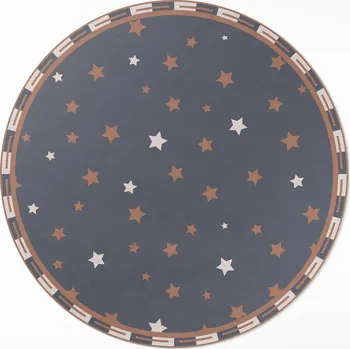 Obraz Kulatý Koberec Vinyl PVC průměr 50 cm Nepravidelné linie a tvary abstrakce