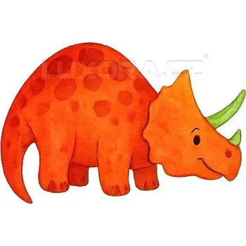 Nášivka Nažehlovačka Triceratops - 12 x 6 cm