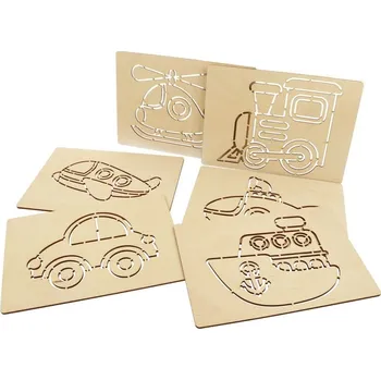 kreativní sada Natana sada šablon na malování Dopravní prostředky 6ks