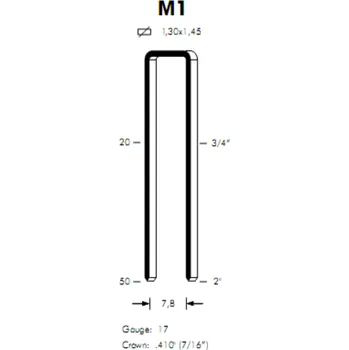 Spona do sešívačky Sponky OMER M1 / 45