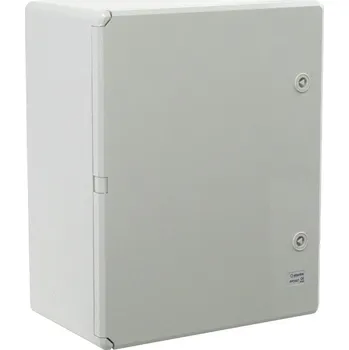 Rozvaděč Plastový rozvaděč šedé dveře 400x500x240mm IP65 PP3007 (P-BOX 4050-2)