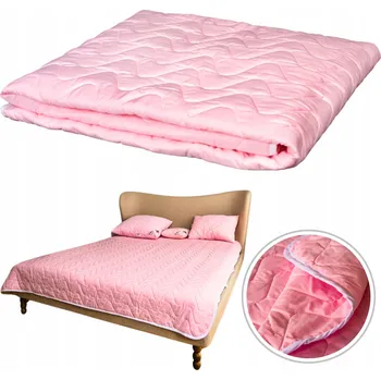 přikrývka LETNÍ PŘIKRÝVKA 140X200 TENKÁ ANTI-ALERGICKÁ RŮŽOVÁ PRUŽNÁ PRO TEPLÉ NOCI