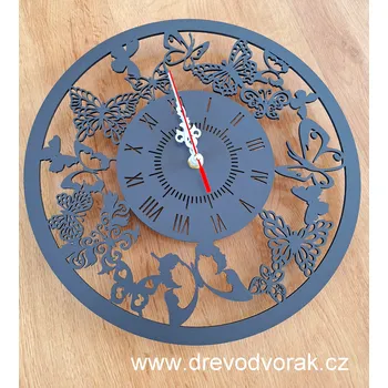 Hodiny Hodiny MOTÝL Velikost: 30 cm