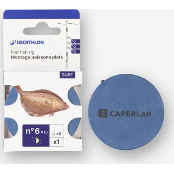 Rybářský háček CAPERLAN Návazec na sportovní rybolov Platýs háček č. 4