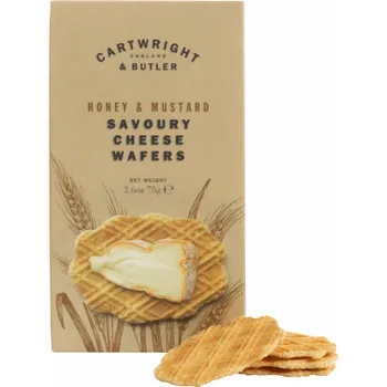 Cartwright & Butler Sýrové oplatky s medovou hořčicí, 75g