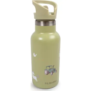 dětská jídelní sada FILIBABBA nerezová láhev na pití Magic farm