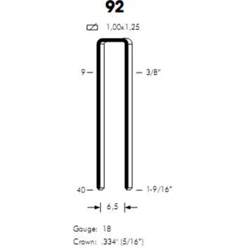 Spona do sešívačky Sponky OMER 92 / 35 ZN