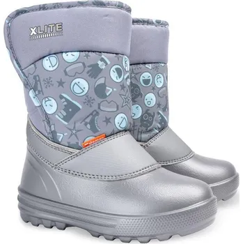 Chlapecká obuv Demar REMI 1203 C dětské sněhule stříbrné Velikost: 31