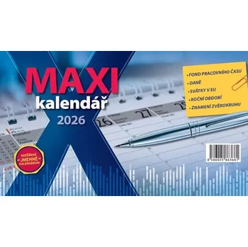 Kalendář Maxi kalendář 2026 - stolní kalendář