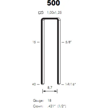 Spona do sešívačky Sponky OMER 500 / 25