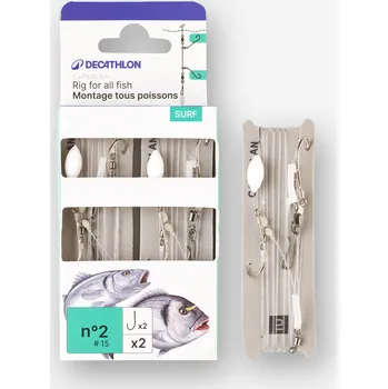 Rybářský háček CAPERLAN Montáž na sportovní rybolov č. 2 2 ks