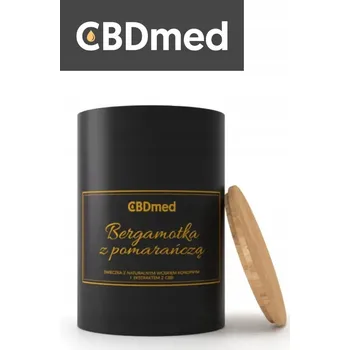 Svíčka Tradiční sójová svíčka Bergamotka a Pomeranč CBDmed 1 ks