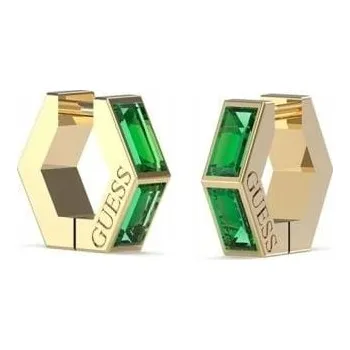 Náušnice Náušnice GUESS Huggie Me zelené
