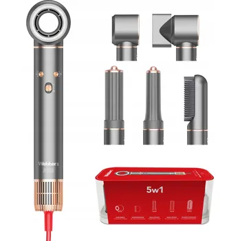 Fén Fén na vlasy 5v1 WEBBER HD4 1300W s ionizací a 5 nástavci