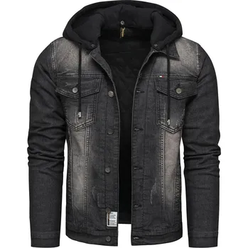 Pánský bomber Recea Pánská džínová bunda Tua černá XL