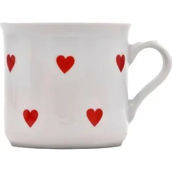 hrnek 460ml Bobby SRDÍČKA porcelán