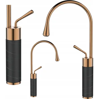 Vodovodní baterie Stojánková umyvadlová baterie Invena GABRO černá