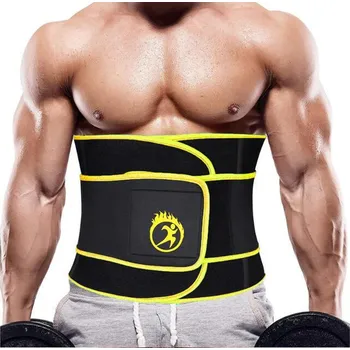 Neoprenový oblek SLIMBODY Fitness pás pro hubnoucí muže, neopren 2XL ČERNÁ