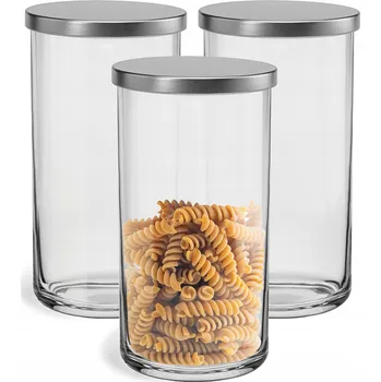 Obraz Nádoby na těstoviny, kávu, potraviny 3x20 cm, POLSKÉ SKLO