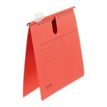 Závěsné desky Leitz ALPHA A4 s rychlovazačem, červená