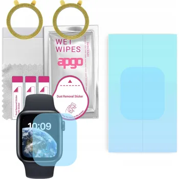 2x Hydrogelová ochranná Fólie apgo HD HQ FLEX pro Apple Watch SE 2022 (44mm)