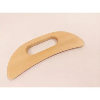 Dřevěná hračka GUASHA - Dřevěná Masážní Pomůcka v Oblouku