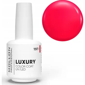 Lak na nehty 197. RED RUSH - hybridní gel lak UV/LED LUXURY 8 ml MOLLON