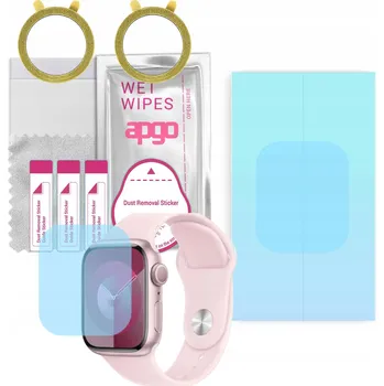 2x Hydrogelová ochranná Fólie apgo HD HQ FLEX pro Apple Watch Series 9 (41 mm)