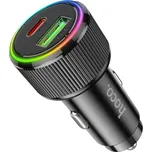 Hoco NZ14A Guerrero autonabíječka s porty USB-C / USB-A - 38W - černá