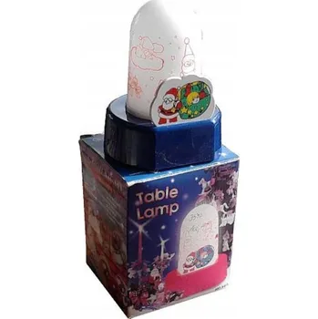 Lampička Vánoční stolní lampa 13 cm s motivem Mikuláše