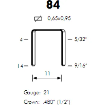 Spona do sešívačky Sponky OMER 84 / 10 STANOX