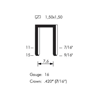 Spona do sešívačky Sponky OMER 83P/15