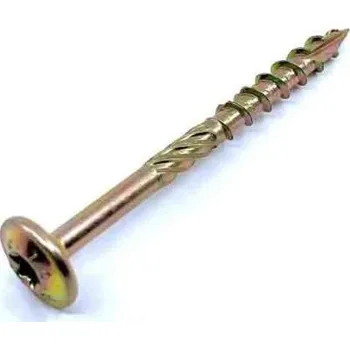 Vrut Vrut stavební RAPID TH 6x300 ZN TORX Vrut konstrukční, talířová hlava, TORX, zinek žlutý