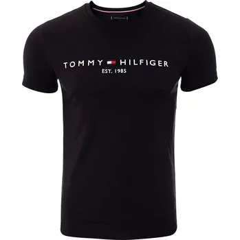 Pánské tričko TOMMY HILFIGER TRIČKO CORE TOMMY LOGO TEE ČERNÉ L