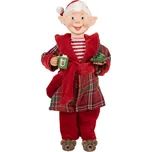 Clayre & Eef - Dekorativní figurka vánočního skřítka 66237