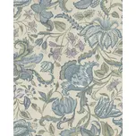 Eijffinger Vliesová tapeta na zeď, modro-zelená, květiny, 350645, Amber, Eijffinger, velikost 10 x 0,52 m