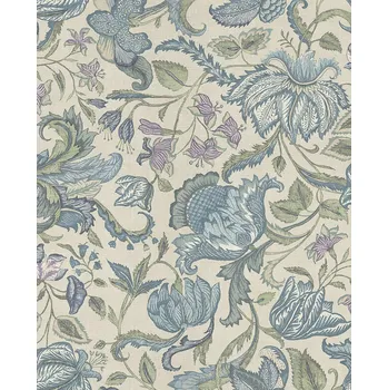 Tapeta Eijffinger Vliesová tapeta na zeď, modro-zelená, květiny, 350645, Amber, Eijffinger, velikost 10 x 0,52 m