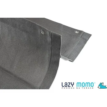 Slunečník Lazy Momo Slnečná Harmonika ECONOMY o šírke 3,7 m Barva: Cool šedá, Rozměr: 3,7x3,7 m