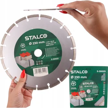 Řezný kotouč Diamantový kotouč Stalco 230 mm 22,2 mm pro řezání betonu, kamene, dlažby