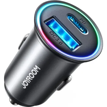 JOYROOM CCN04 autonabíječka s porty USB-C / USB-A - 60W - černá