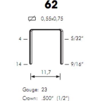 Spona do sešívačky Sponky OMER 62 / 4