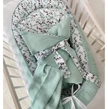 Hnízdečko pro miminko Letní Sada do postýlky – Startovací set pro miminko Bavlník