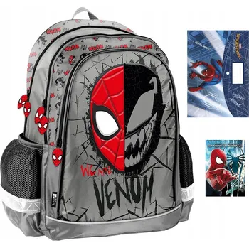 Školní batoh Školní batoh Paso vícekomorový Spider-Man velký černý 22 l